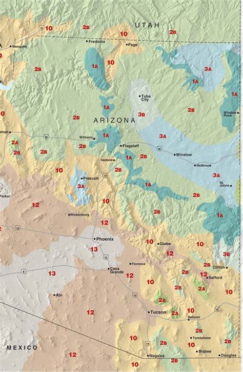 No posters of the usda plant hardiness zone map have been printed. AZ Community Tree Council Inc - How to Plant Map & Zones