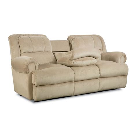Lane 323 46 Evans Double Reclining Sofa With Fold Down Tray Table