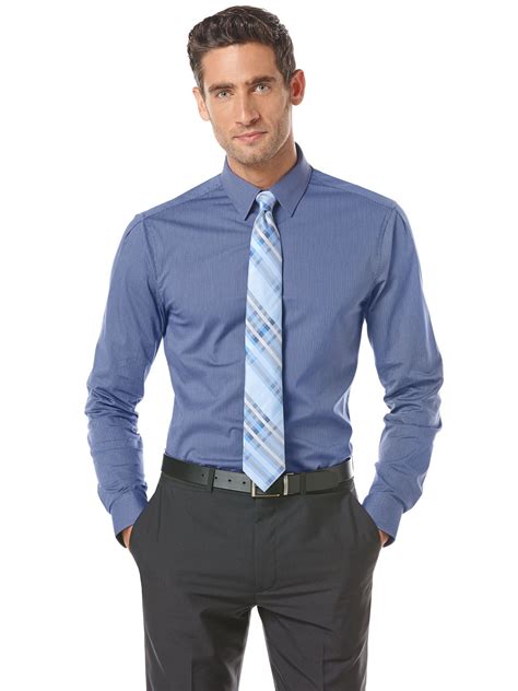 micro stripe dress shirt twilight blue shirt and tie combinations mens