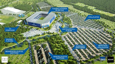 The stadium will replace berlin's olympiastadion, which is too large hertha presented plans for their new stadium in late 2016. Stadion für Hertha BSC: Neue Arena am Flughafen Tegel als ...