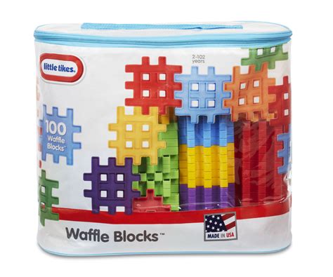 Little Tikes Waffle Blocks Interlocking Building Block Set With 100