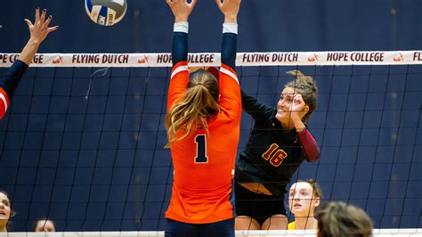 Calvin Volleyballs Tori Roskamp Earns Starting Spot Powers Past Hope