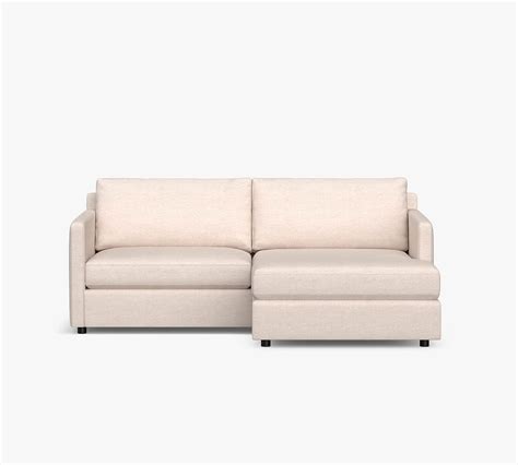 Pacifica Square Arm Upholstered Sofa Reversible Storage Chaise