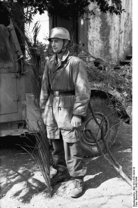 German Paratrooper Sergeant Monte Cassino Italy 1943 1944 Luftwaffe