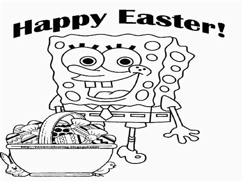 Spongebob Easter Coloring Pages Coloring Home