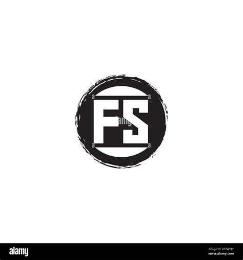 Fs Logo Initial Letter Monogram With Abstrac Circle Shape Design