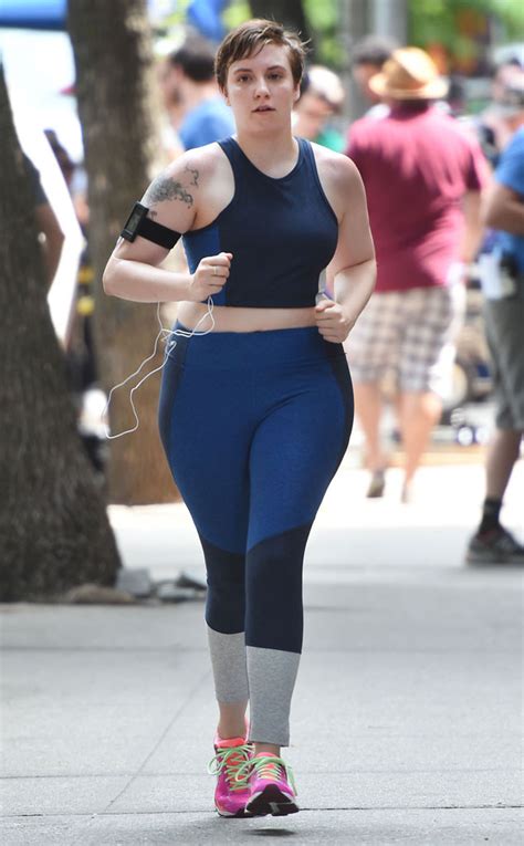 Lena Dunham Proudly Posts Sweaty Workout Pic Says Running Used To Be