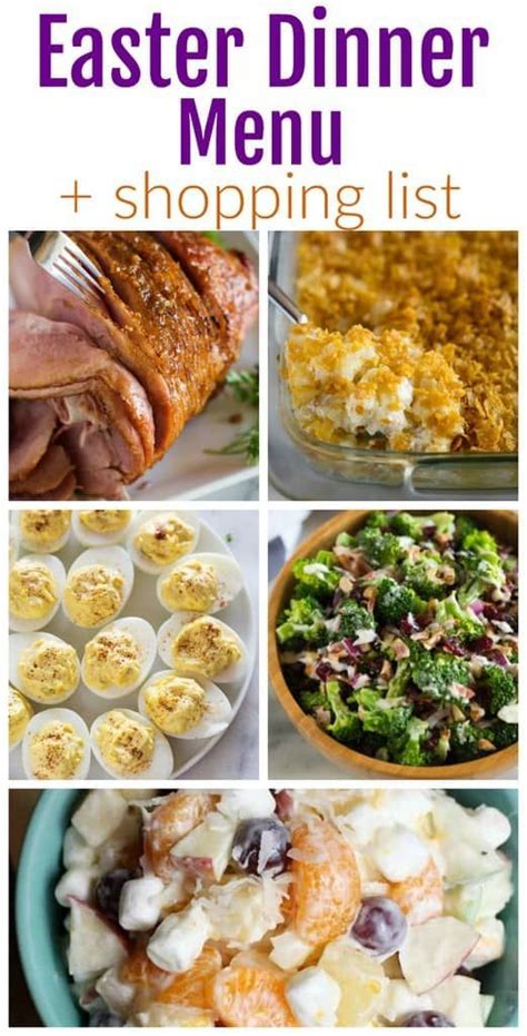 List Of Easter Dinner Menu Items Ideas Recipe Collection