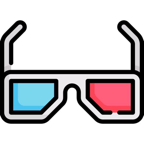 3d Glasses Free Cinema Icons