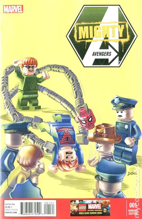 Mighty Avengers 1 1st Spectrum And Lego And Doc Ock Cover Avengers