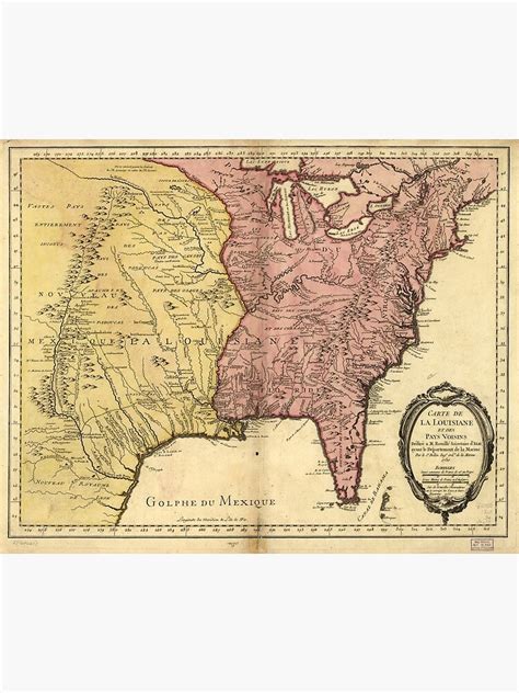Map Of North America Circa 1763 Carte De La Louisiane Et Des Pays