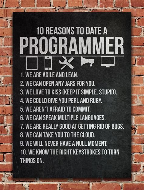 Date A Programmer Poster By Posterworld Displate Programmer Humor
