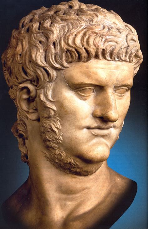 Bust Of Emperor Nero Empereur Romain Romain Portrait