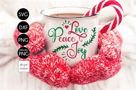 Love Peace Joy Christmas Svg Dxf Files Png Files Holidays Svg Xmas