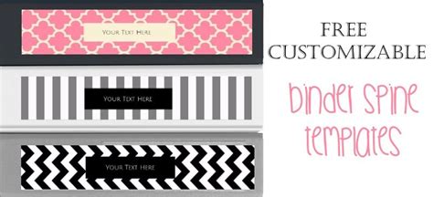 If you dig getting organized, this binder labels set is for you. Binder Spine Template | Binder cover templates, Binder ...