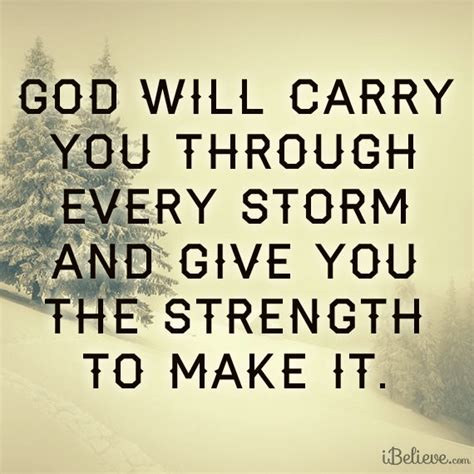 God Will Carry You Through Every Storm Your Daily Verse