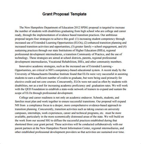 38 Grant Proposal Templates Doc Pdf Pages