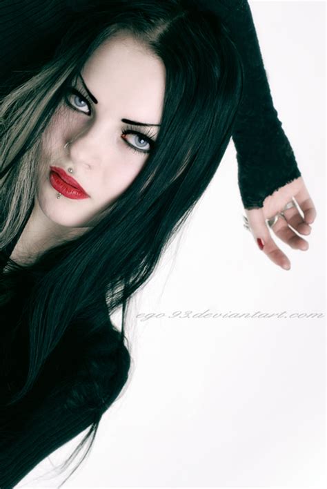 Gothic hairstyles, hair color for black hair, goth hair. alternative, black hair, blue eyes, goth, gothic - image ...