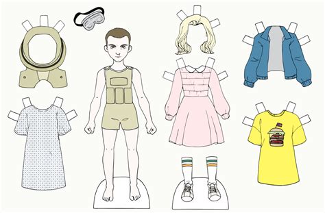 Eleven From Stranger Things Paper Doll By Caitlin Bohannon Eleven