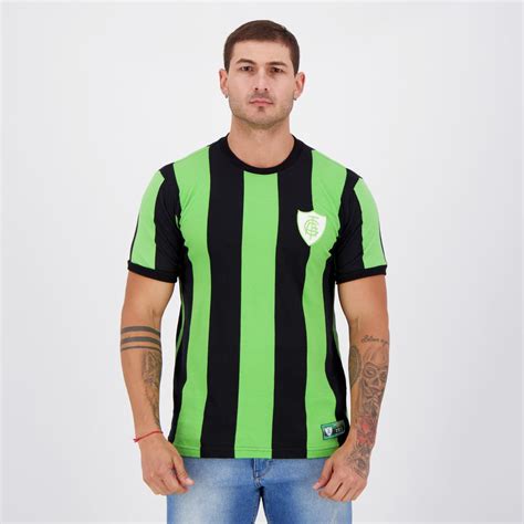 Camisa america mineiro lupo #10 jogo raridade. Camisa América Mineiro Retrô 1971 Verde e Preta - FutFanatics