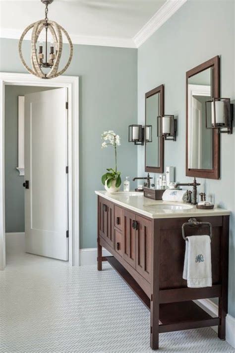 I have no problem with the fact the walls are all green here because there's plenty of white balancing out the green. Wall paint color is Benjamin Moore Gray Wisp. Great ...