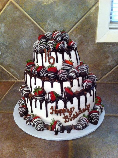 A boy's 16th birthday is a pretty big deal for him. Pin by Stacy Hoxie on bolos | Chocolate covered strawberry ...