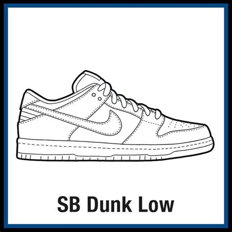 Nike Sb Dunk Low Kicksart Nike Drawing Sneakers Sketch Sneakers