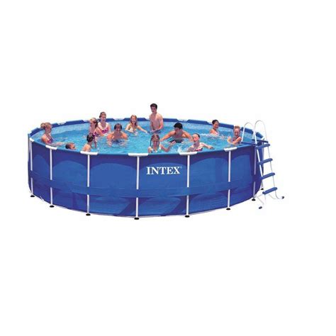 Intex 18 Ft X 48 In Above Ground Round Metal Frame Pool Set 28251eh