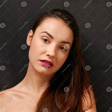 Portrait Nude Girl Sitting On Bed Stock Image Image Of Person Lady 131081099