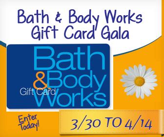 Bath & body works, llc. Bath & Body Works $50 Gift Card Gala 2 winners- ends 4/14