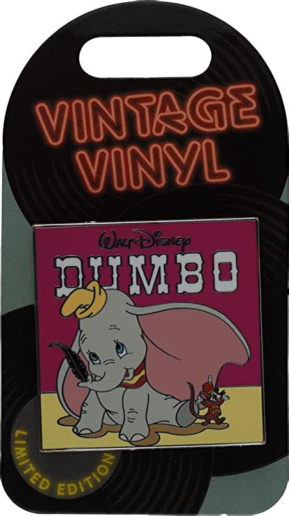 Disney Pin Vintage Vinyl Pin Of The Month Dumbo At Amazons