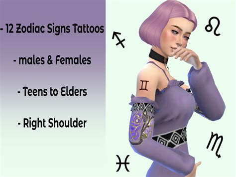Sims 4 Zodiac Themed Cc Clothes Tattoos And More Fandomspot