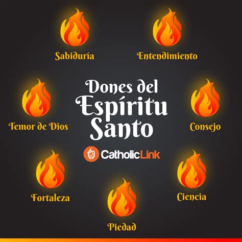 Imagenes del espiritu santo obras del espiritu santo dones del espiritu domingo de pentecostes espíritu santo virgen maría capilla estampitas de primera comunion adornos para iglesia. Infografía: Los 7 dones del Espíritu Santo | Catholic-Link