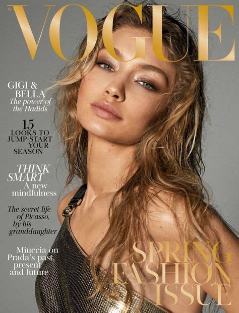 Pin Von Dny ® Auf Gigi Hadid Vogue Cover Vogue Uk Vogue Magazin