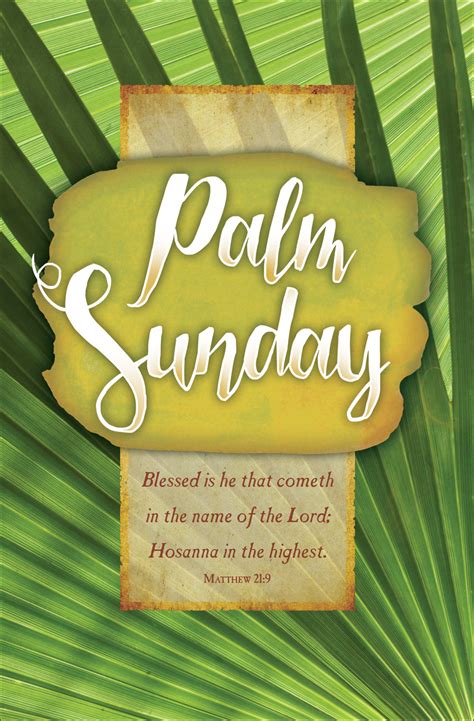 Standard Palm Sunday Bulletin Palm Sunday Concordia Publishing House