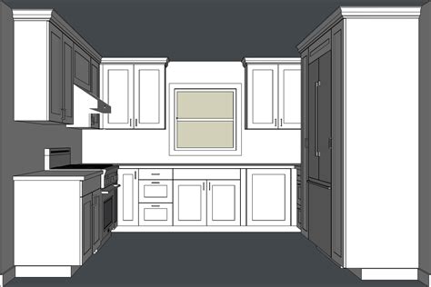 How To Build Solid Wood Kitchen Cabinets In Sketchup Layout