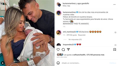 Lautaro Mart Nez Fue Padre Por Segunda Vez Y Public La Primera