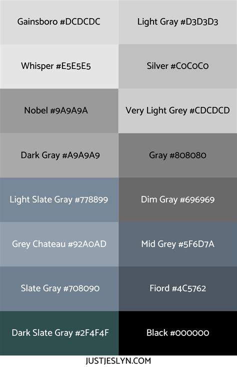 Names For Colors Ideas To Inspire Your Next Project With Hex