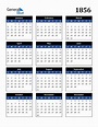 Free 1856 Calendars in PDF, Word, Excel