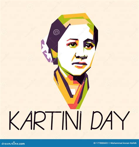 Kartini Day Woman Hero From Indonesia At 21 April Stock Vector