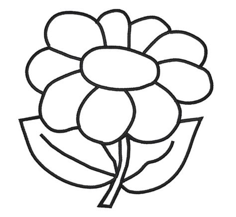 Flower Outlines Clipart Best