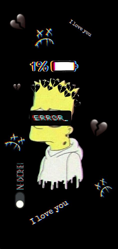 Bart Simpson Sad Edit Wallpaper