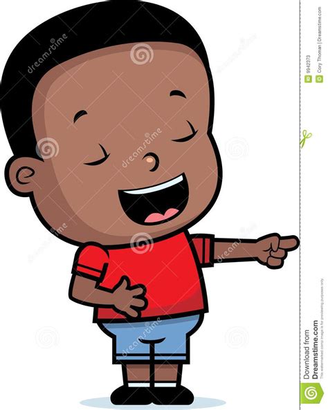 Boy Laughing Stock Vector Illustration Of Smiling Child 9942373
