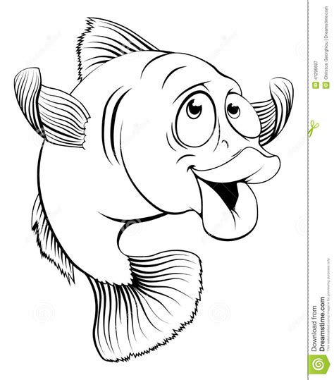 To get our cartoon fish started, we'll first need to draw a large oval shape for the body of the fish. Cod fish cartoon stock vector. Illustration of ocean ...