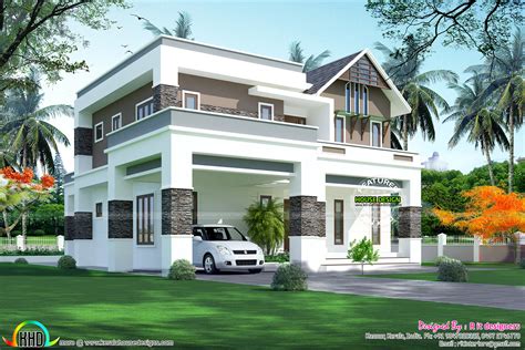 2823 Sq Ft 4 Bhk Modern Home Kerala Home Design And Floor Plans