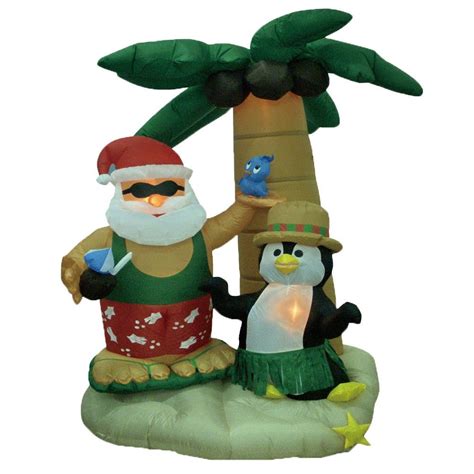 Here, you will see some really cool deck ideas and learn about the different options available. BZB Goods Christmas Inflatable Santa and Penguin with Palm ...