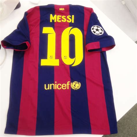 Fcb Messis Official Football Jersey With Champions League Season 2014