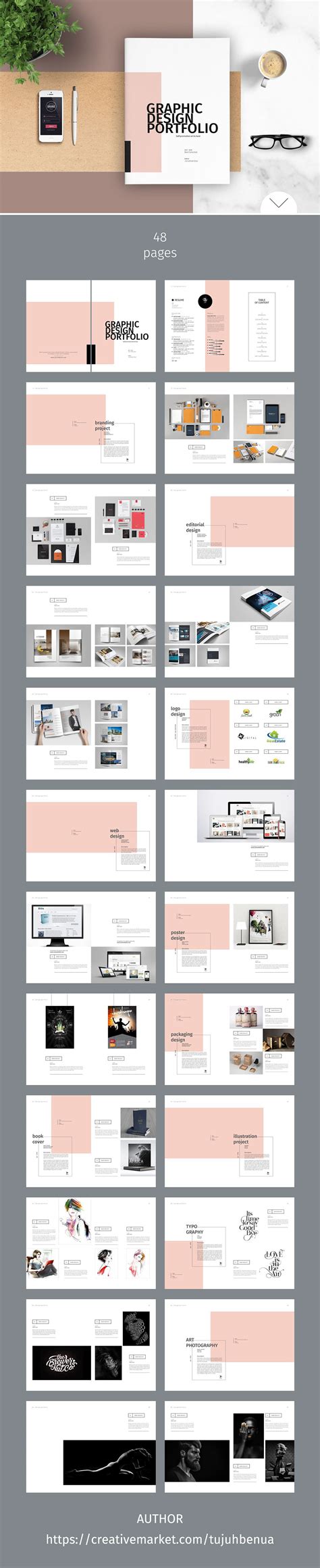 Graphic Design Portfolio Template Behance