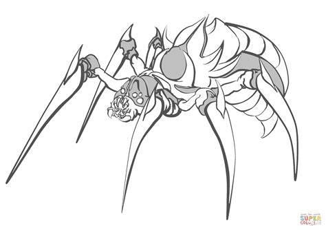 Desenho de Grande aranha para colorir Desenhos para colorir e