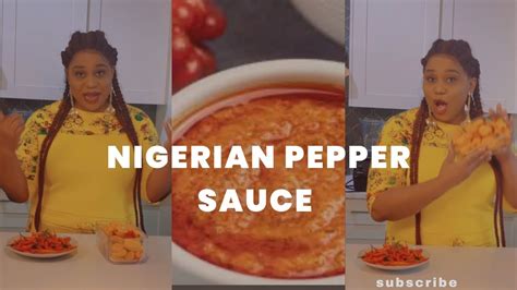 Homemade Nigerian Pepper Sauce Recipe Youtube